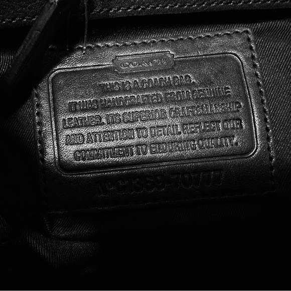 NWT Unisex Coach Black Leather Laptop/Briefcase/Computer BAG - Picture 11 of 12